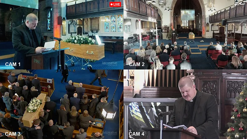 4 way streaming camera split